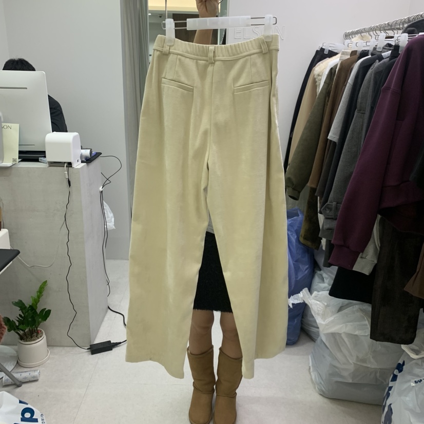 ELSON東大門直郵女裝新款真品熱賣人氣時尚休閑休閑褲天鵝絨ELSON休閑褲
