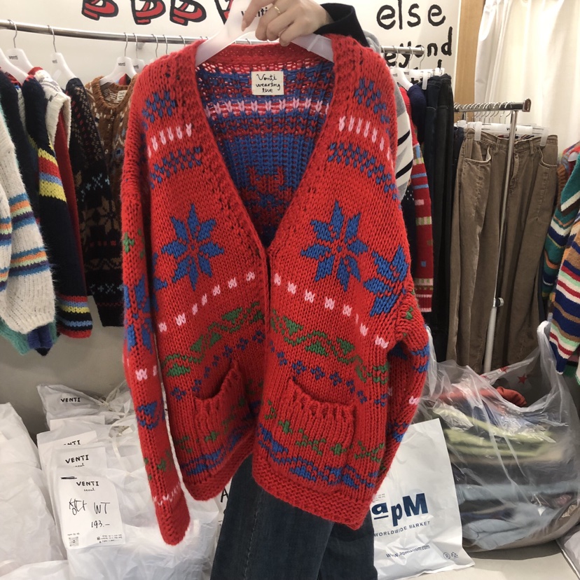 VENTI東大門實拍女裝新品真品時尚熱賣休閑推薦人氣毛衣開衫VENTI毛衣圖色2