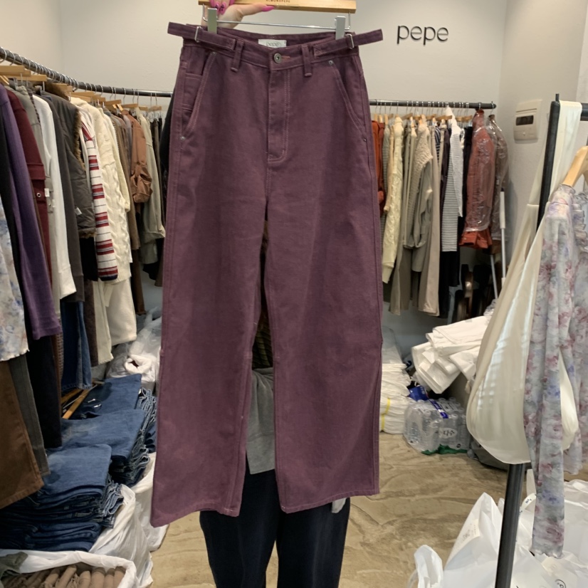 ALMOND PEPE東大門代購女士新品推薦熱賣真品休閑褲加絨ALMOND PEPE休閑褲圖色2