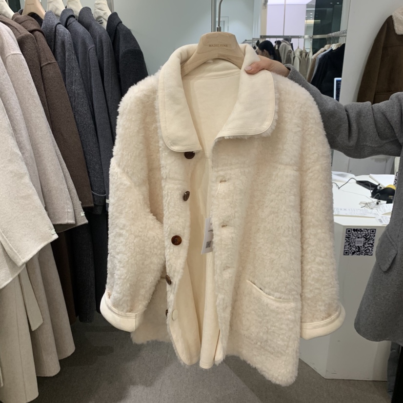 MADELEINE東大門實拍女裝新款時尚休閑真品中長款大衣兩面穿MADELEINE中長款大衣圖色3