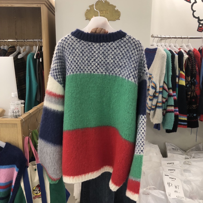 VENTI韓國代購女士新品熱賣人氣休閑時尚真品推薦毛衣開衫VENTI毛衣
