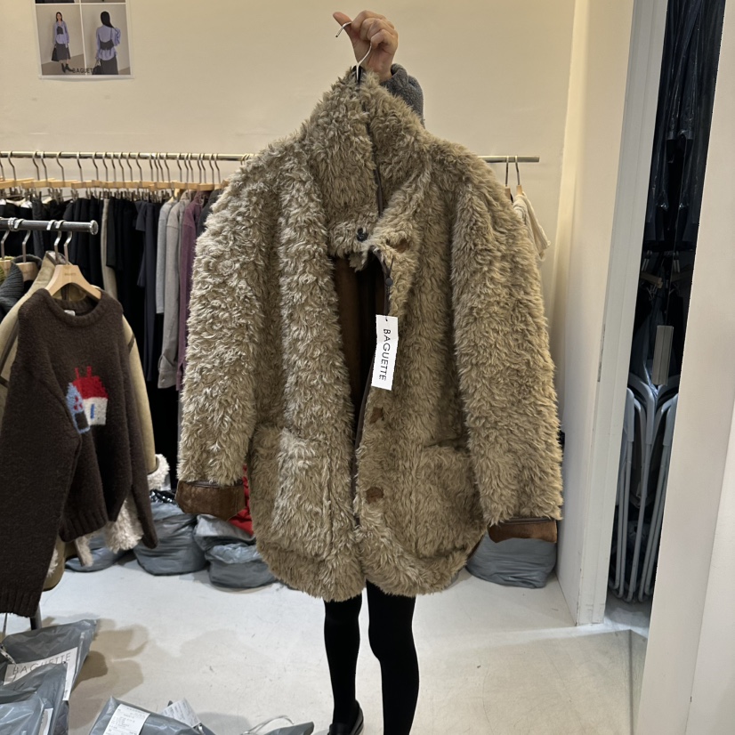 BAGUETTE-P東大門代購女裝新款人氣休閑熱賣短款大衣兩面穿BAGUETTE-P短款大衣圖色2