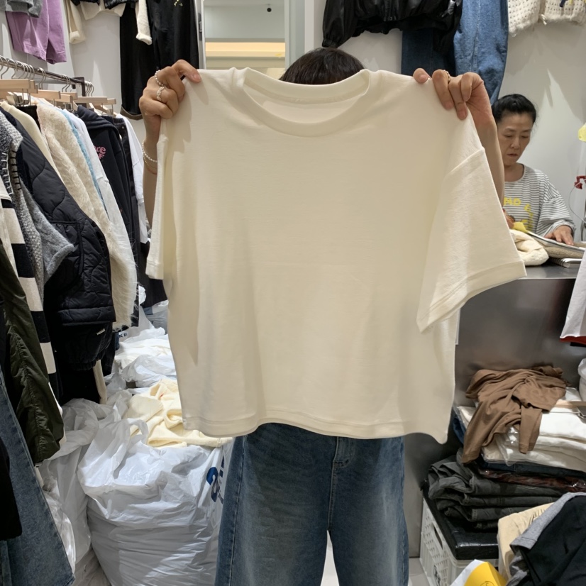 HILL TOE韓國代購女裝新品時尚人氣休閑推薦真品T恤毛圈HILL TOET恤圖色1