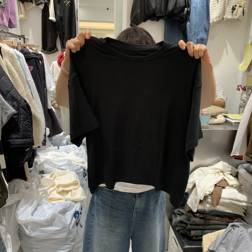HILL TOE韓國代購女裝新品時尚人氣休閑推薦真品T恤毛圈HILL TOET恤圖色3