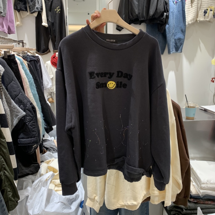 HILL TOE東大門代購女士新品真品人氣休閑時尚推薦衛衣加絨HILL TOE衛衣圖色2