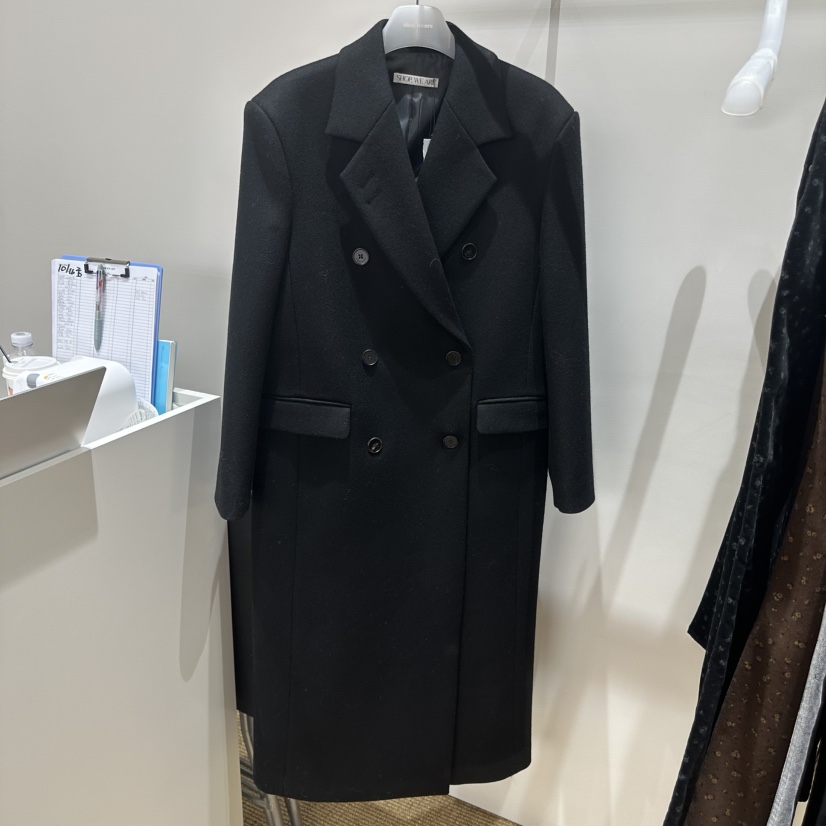 WE ARE/WELOVER韓國直郵女裝新品人氣中長款大衣涂層雙層SHOP_WE ARE中長款大衣圖色2