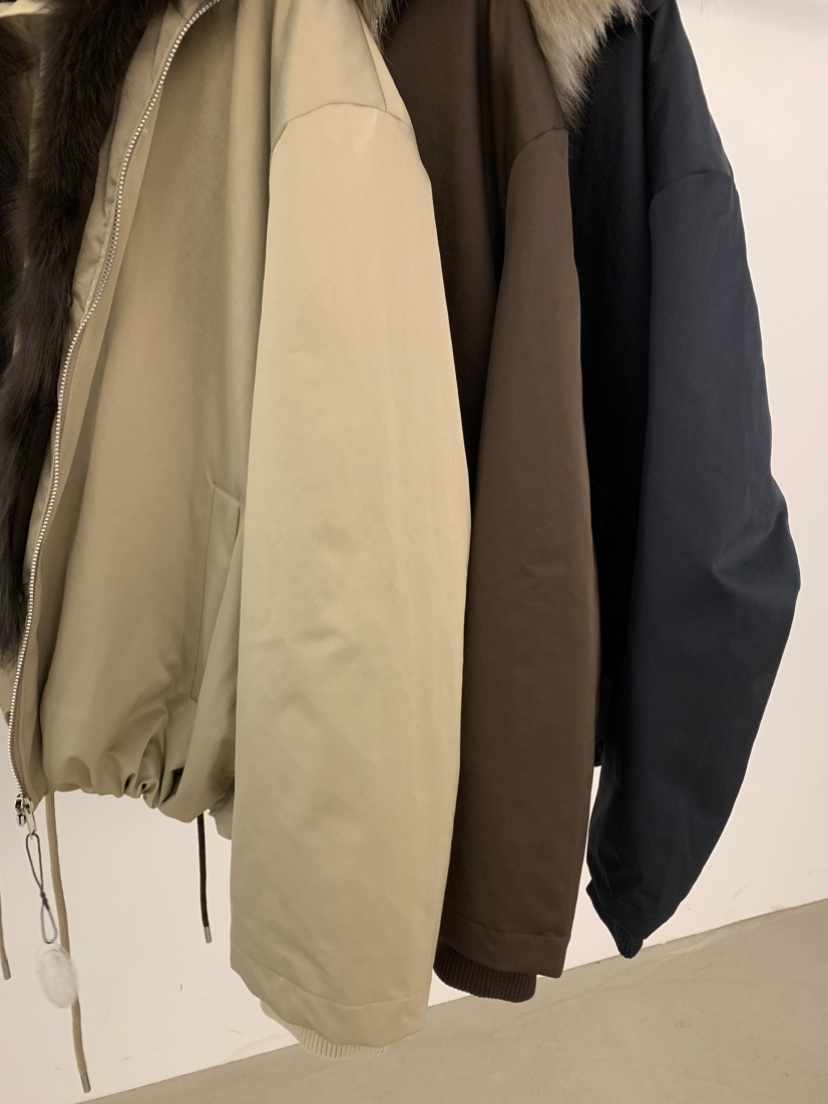 UNDER KEY東大門代購女裝新款人氣短款羽絨服狐貍毛填充鴨絨UNDER KEY短款羽絨服