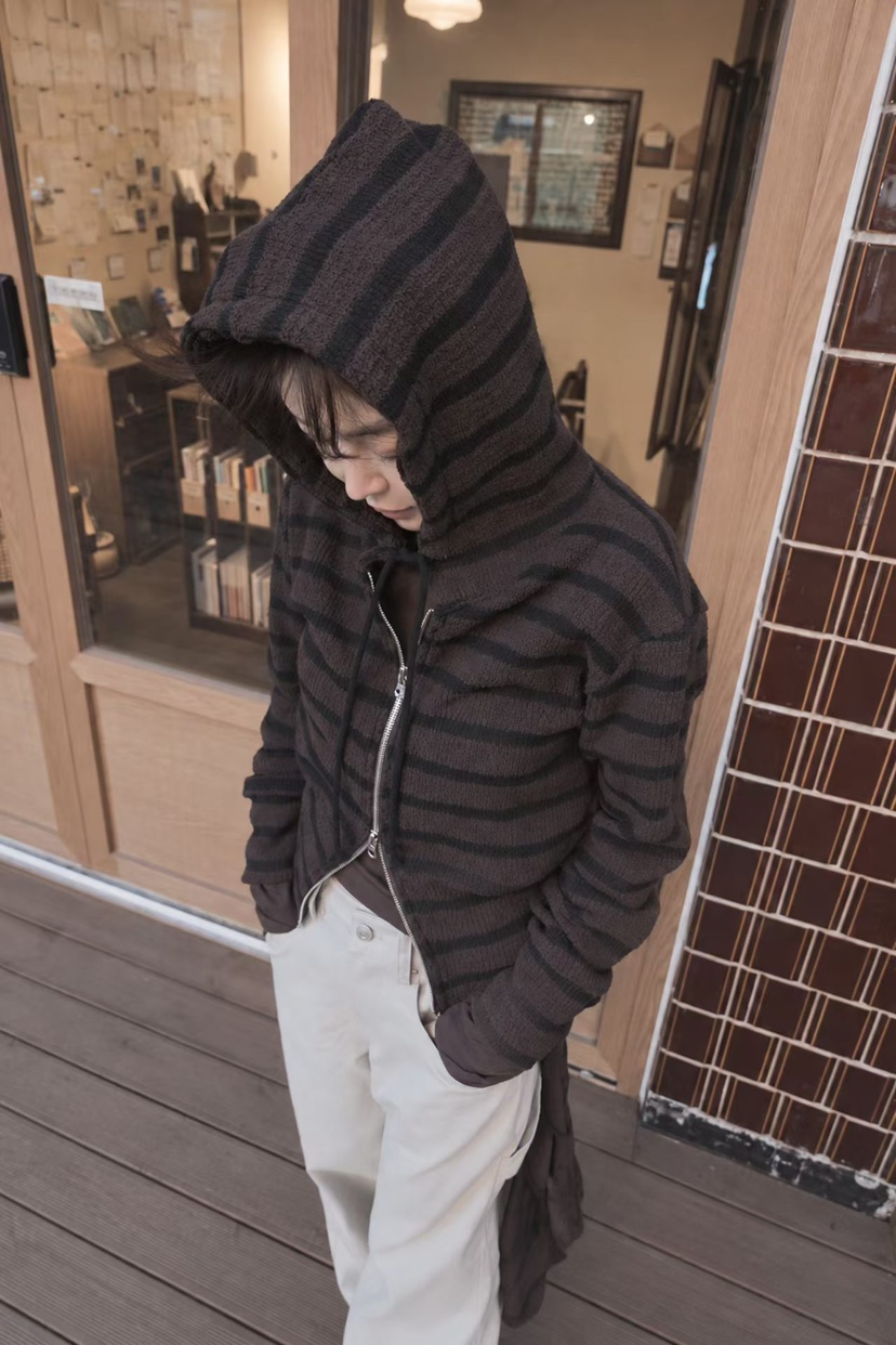 GENTLE B/LOVENTINA東大門代購女士新款休閑衛衣拉鏈連帽衫GENTLE B/LOVENTINA衛衣