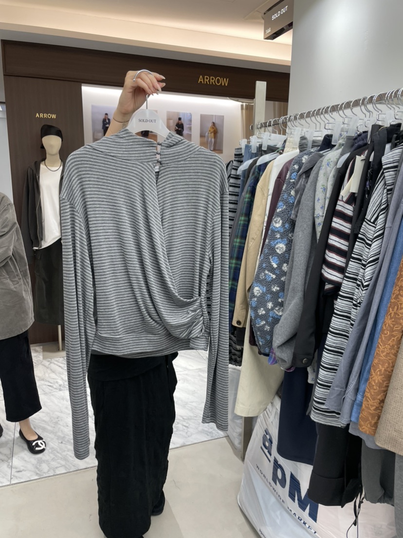 SOLD OUT韓國直郵女裝新款熱賣休閑長袖T恤不含內搭連帽衫SOLD OUT長袖T恤圖色1