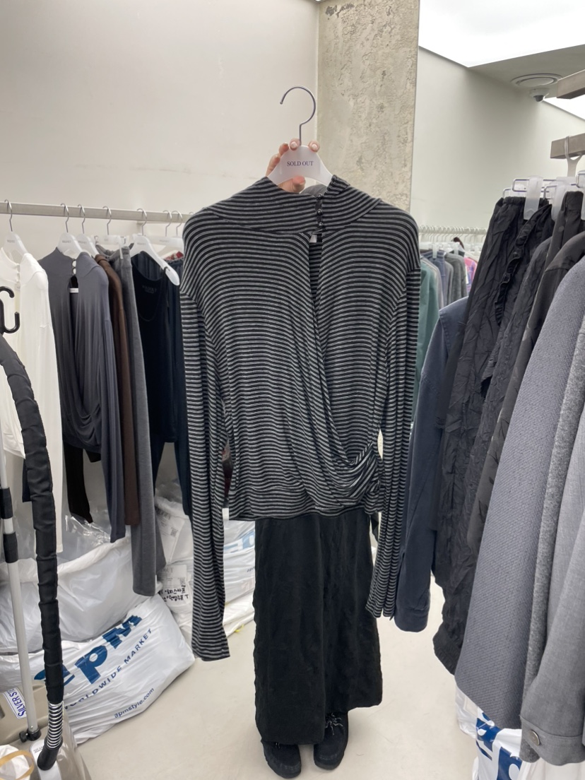 SOLD OUT韓國直郵女裝新款熱賣休閑長袖T恤不含內搭連帽衫SOLD OUT長袖T恤圖色4