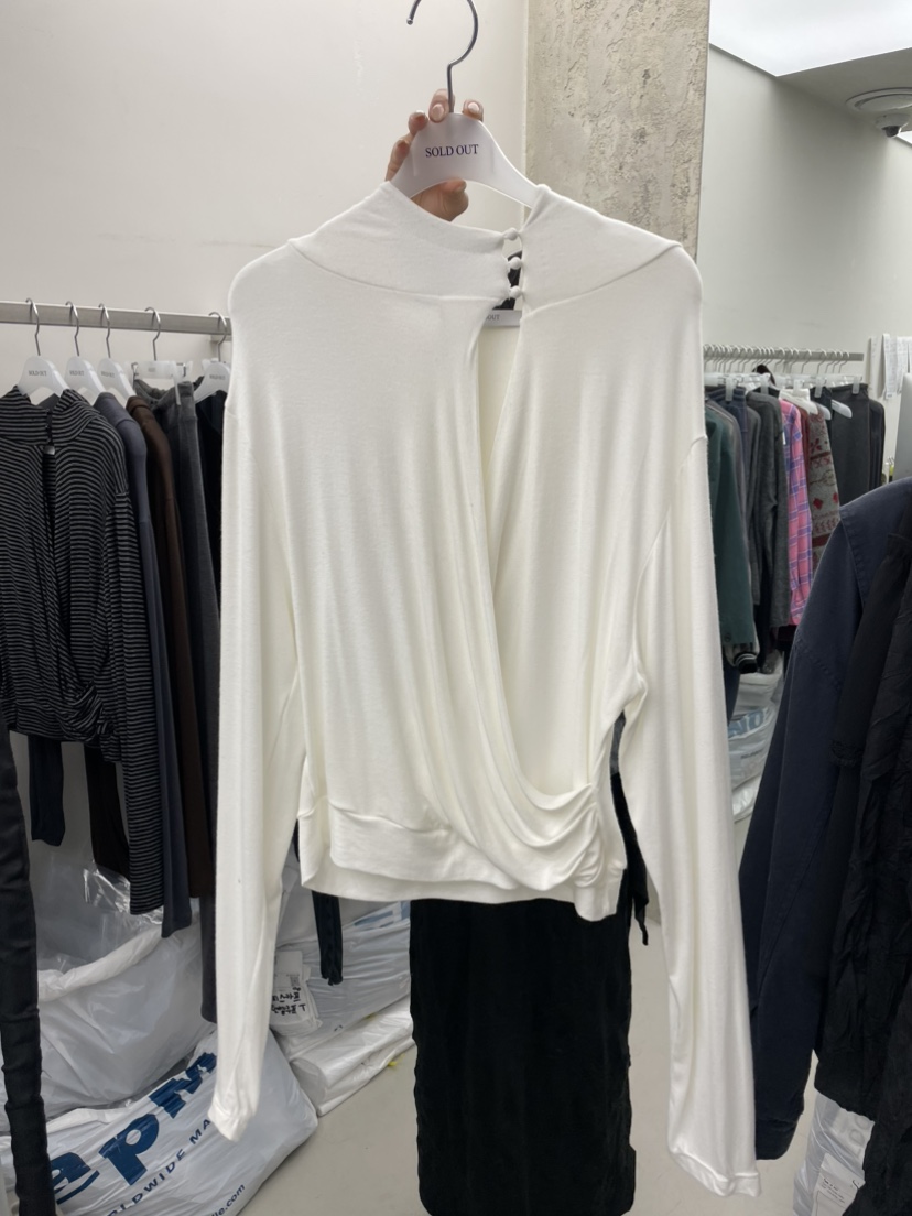 SOLD OUT韓國直郵女裝新款熱賣休閑長袖T恤不含內搭連帽衫SOLD OUT長袖T恤圖色5