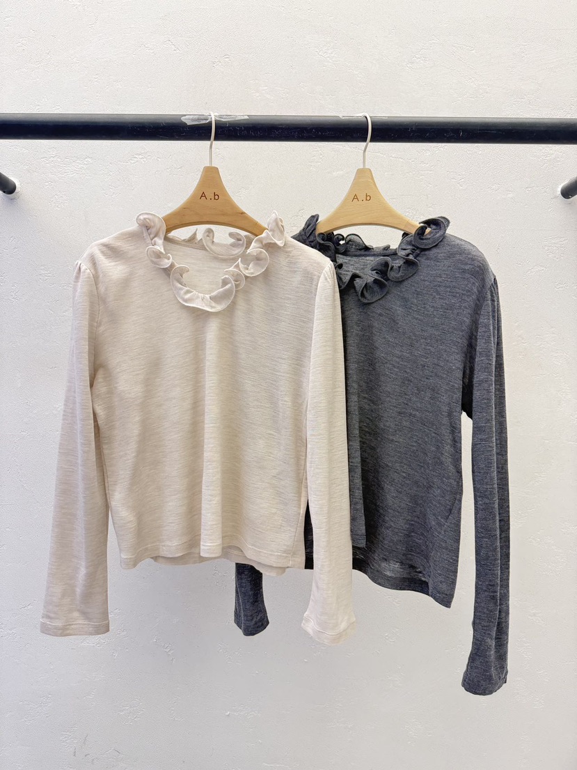AUTUMN BEIGE-Q東大門實拍女士新品真品熱賣推薦長袖T恤A.b/AUTUMN BEIGE長袖T恤