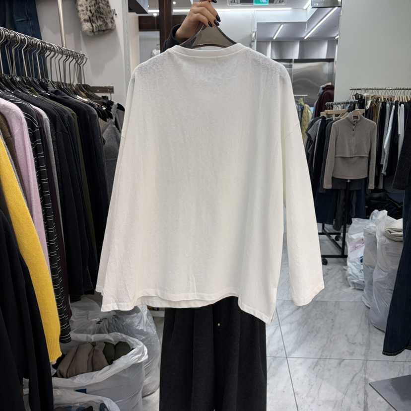 THE SIL韓國直郵女裝新品真品休閑推薦人氣時尚熱賣長袖T恤THE SIL/1 2ILLY長袖T恤