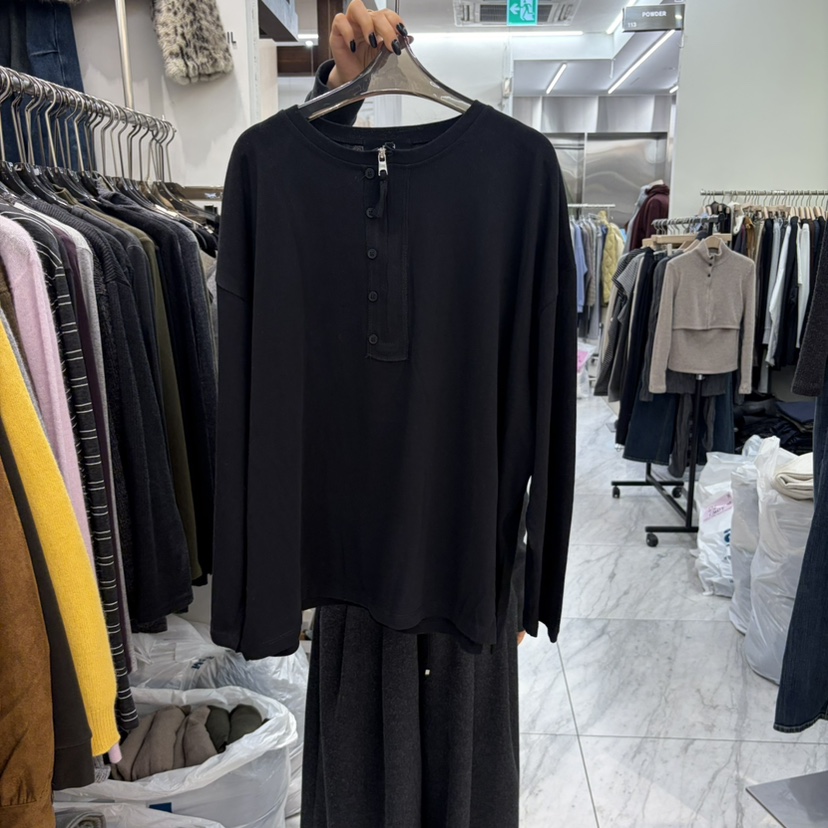 THE SIL韓國直郵女裝新品真品休閑推薦人氣時尚熱賣長袖T恤THE SIL/1 2ILLY長袖T恤圖色2