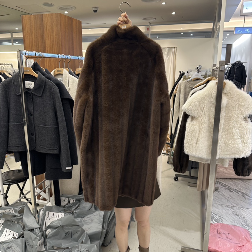 MER東大門代購女裝新款推薦人氣真品時尚熱賣休閑中長款大衣MER/ANGELO BIANCO中長款大衣