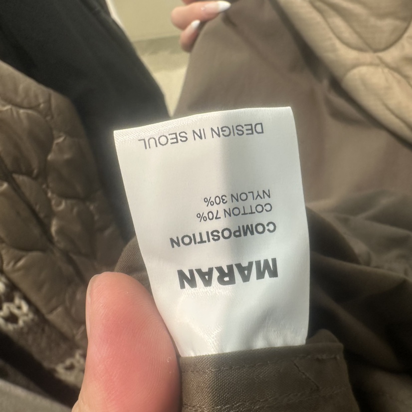 MARAN-P東大門實拍女裝新品人氣時尚夾克連帽衫口袋絎縫棉MARAN/GRMS夾克