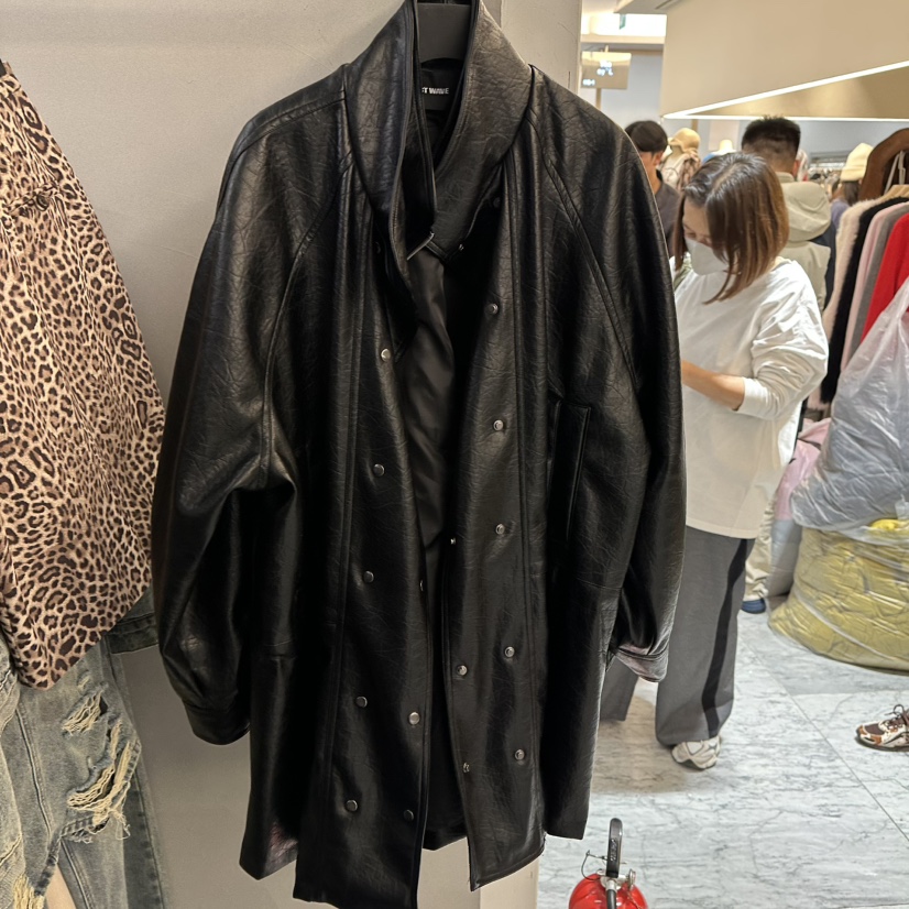 PROJECT WAVE-P東大門實拍女裝新品時尚推薦人氣熱賣皮衣PROJECT WAVE皮衣圖色1