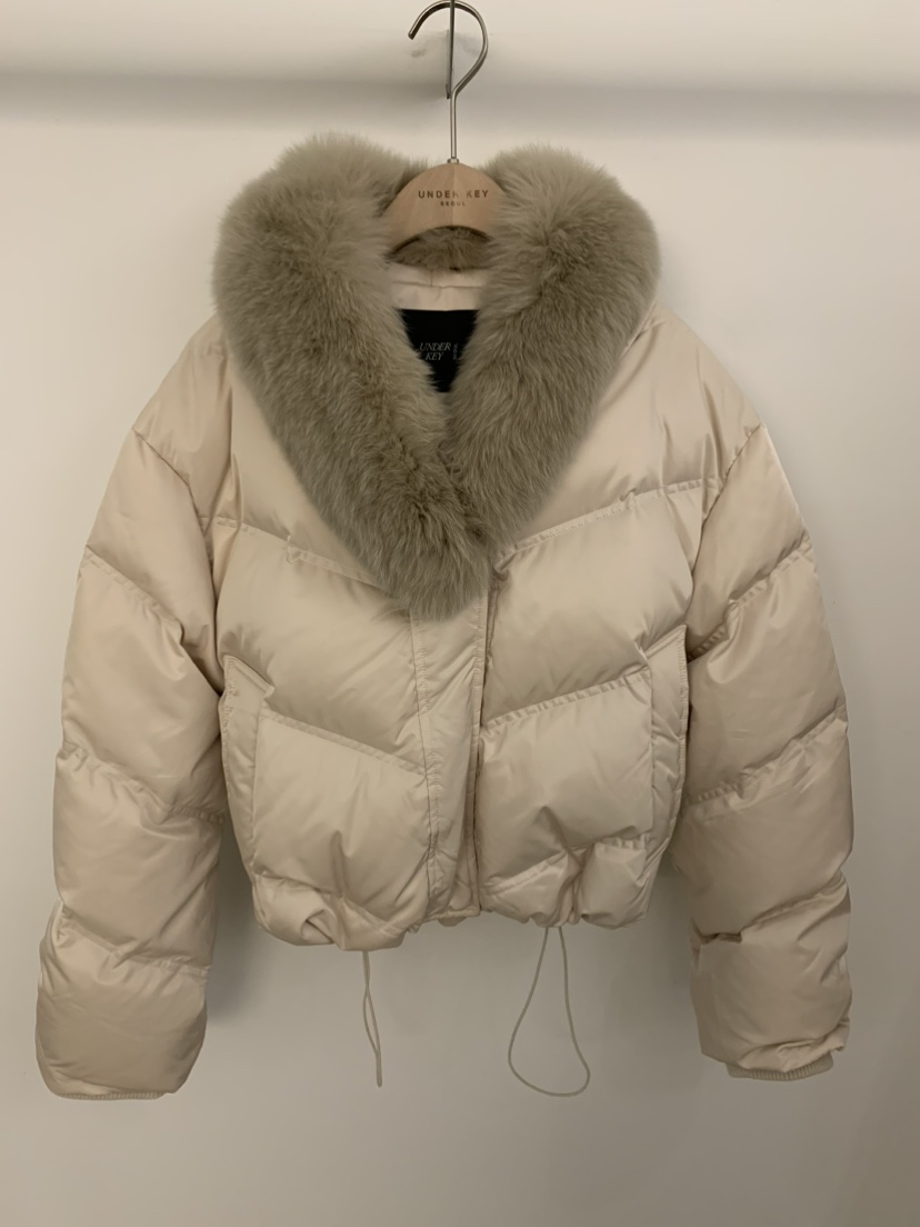 UNDER KEY東大門實拍女裝新品真品短款羽絨服狐貍毛填充鴨絨UNDER KEY短款羽絨服圖色3
