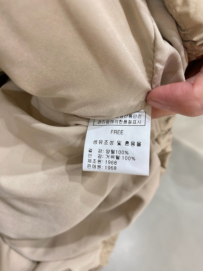 1968東大門實拍女士新品時尚休閑短款羽絨服羽絨服羊皮鵝絨1968/YEOUYA短款羽絨服