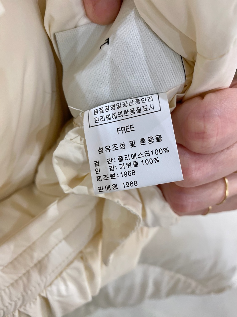 1968韓國直郵女裝新品推薦休閑時尚熱賣真品短款羽絨服鵝絨1968/YEOUYA短款羽絨服