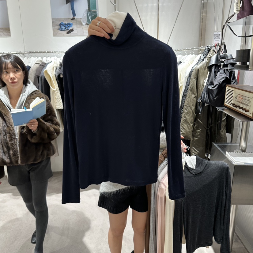 TEMPTING韓國直郵女裝新款時尚熱賣人氣真品休閑推薦長袖T恤TEMPTING長袖T恤圖色8深藍色