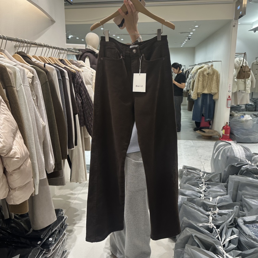 BLUEI-D/N SHARP東大門實拍女士新品真品熱賣休閑休閑褲Blue i-d/N SHARP休閑褲圖色2棕色
