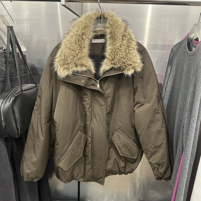 HELVETICA韓國直郵女裝新品熱賣真品推薦人氣短款棉服填充棉HELVETICA短款棉服圖色1