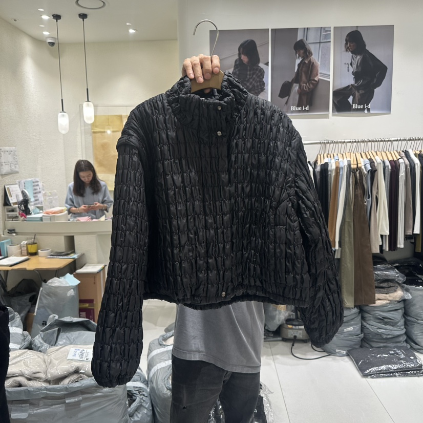 BLUEI-D/N SHARP東大門直郵女士新款休閑短款羽絨服可拆卸鵝絨Blue i-d/N SHARP短款羽絨服圖色3黑色