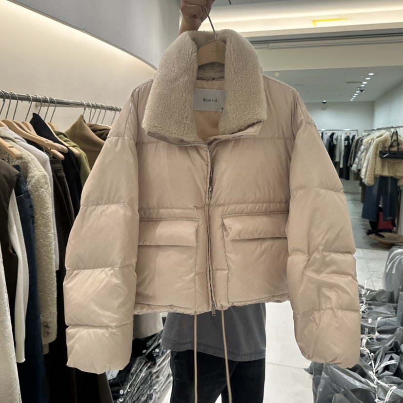 BLUEI-D/N SHARP東大門代購女裝新款推薦短款羽絨服鴨絨Blue i-d/N SHARP短款羽絨服圖色1