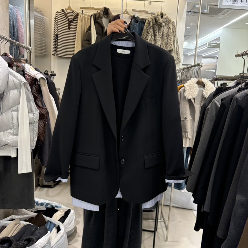 THE SIL東大門實拍女士新品推薦真品熱賣休閑西裝西服撞色THE SIL/1 2ILLY西裝/西服圖色1