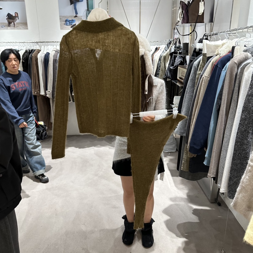 TEMPTING東大門直郵女士新品真品推薦人氣套裝馬海毛披肩TEMPTING套裝