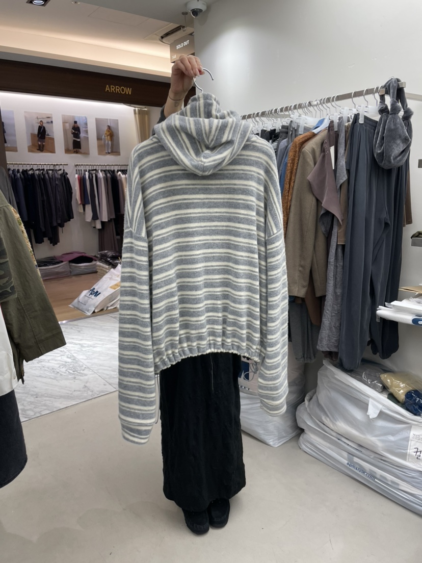 SOLD OUT韓國代購女士新品休閑熱賣衛衣拉鏈連帽衫針織拉鏈SOLD OUT衛衣