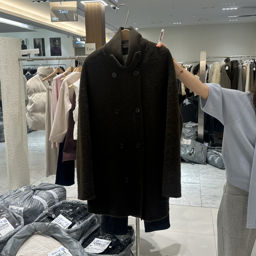 BLUEI-D/N SHARP韓國代購女士新款休閑熱賣中長款大衣Blue i-d/N SHARP中長款大衣圖色2