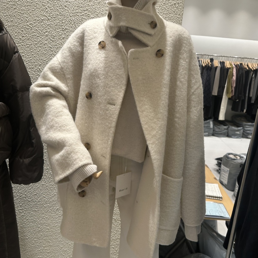 BLUEI-D/N SHARP韓國代購女士新款休閑熱賣中長款大衣Blue i-d/N SHARP中長款大衣圖色4