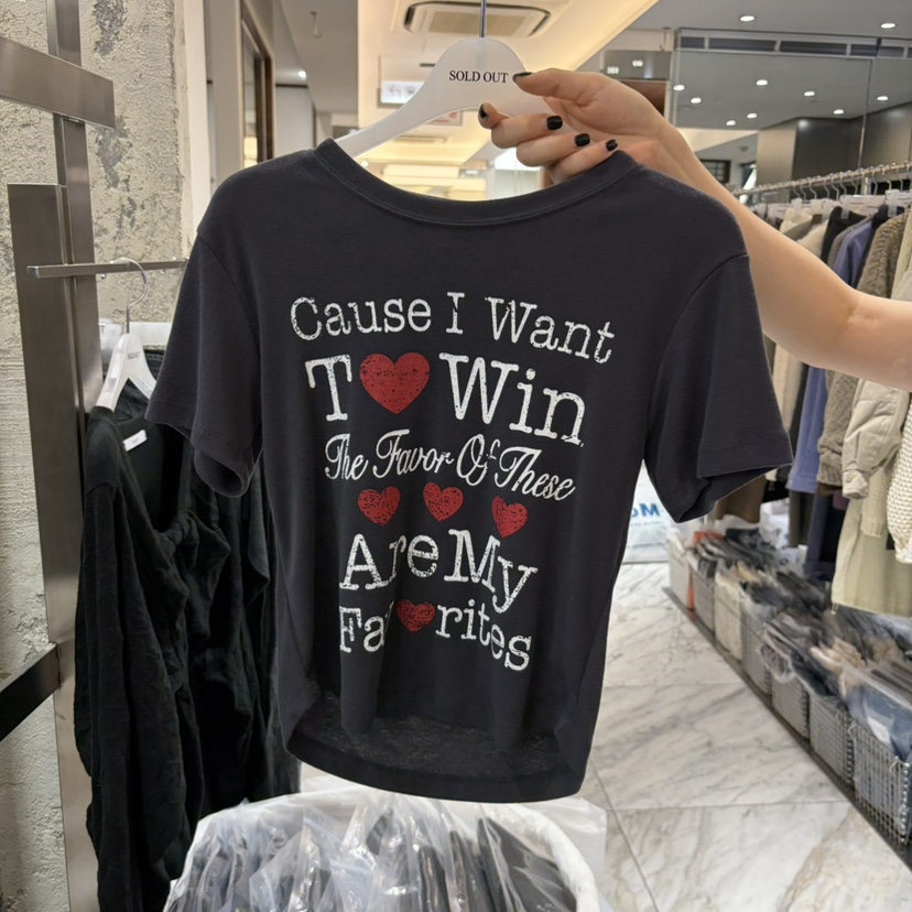 SOLD OUT東大門直郵女士新品時尚真品人氣休閑熱賣T恤不含SOLD OUTT恤圖色1