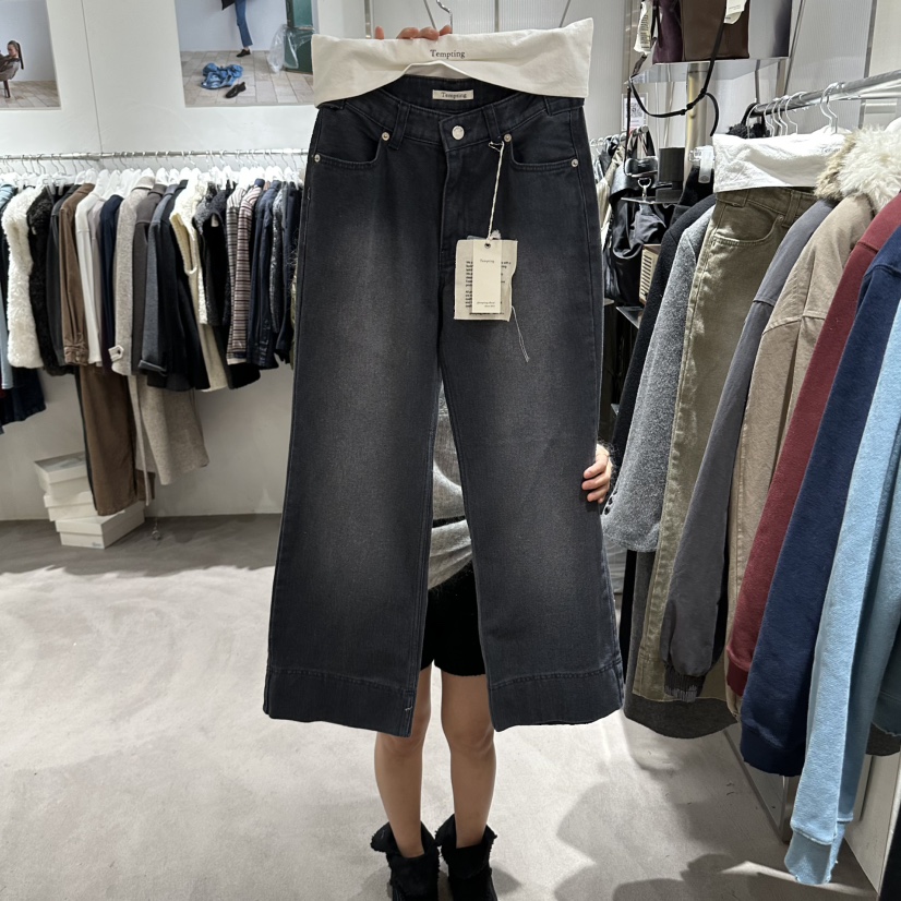 TEMPTING韓國代購女裝新款推薦時尚休閑熱賣真品人氣牛仔褲TEMPTING牛仔褲圖色1
