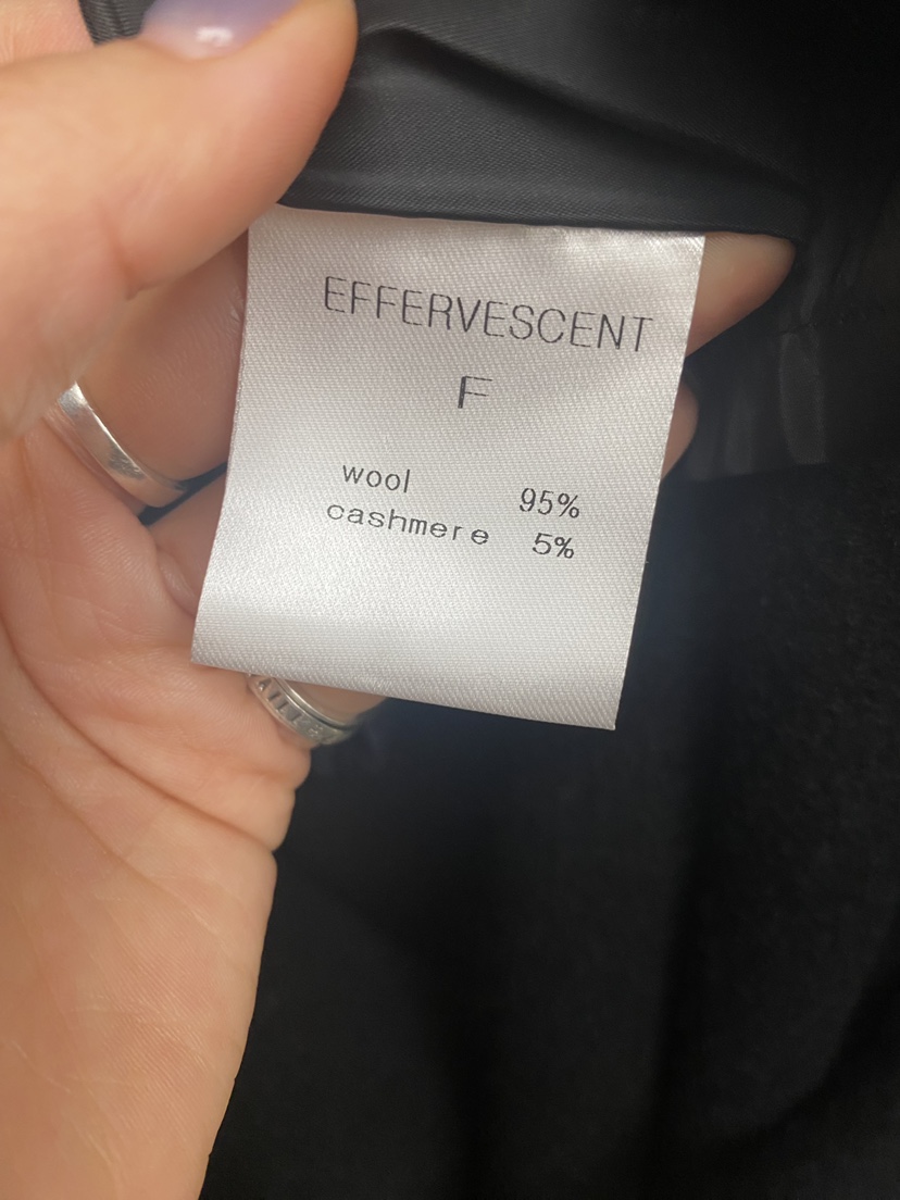 EFFERVESCENT韓國代購女士新品人氣時尚休閑短款大衣含腰帶evc/effervescent短款大衣
