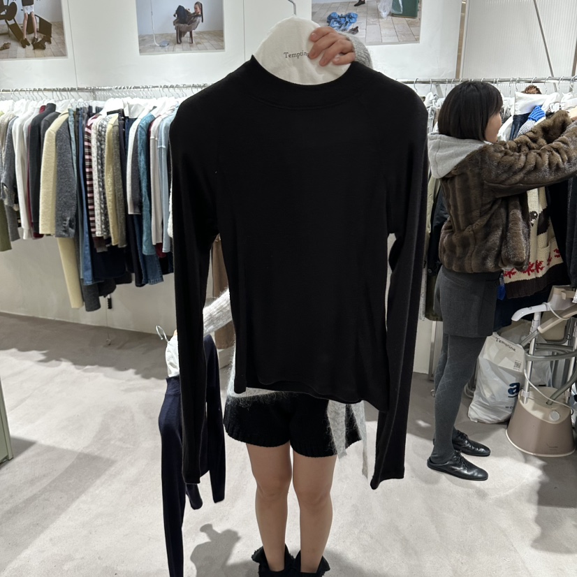 TEMPTING東大門實拍女裝新款真品人氣時尚熱賣推薦長袖T恤TEMPTING長袖T恤圖色5黑色