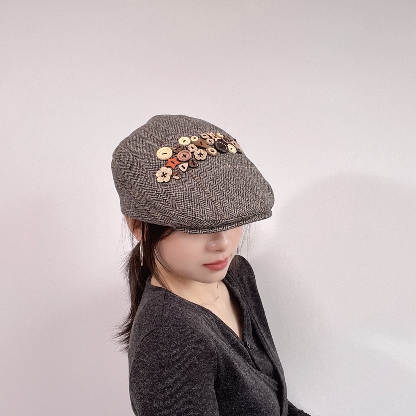 LOVELY HAT韓國直郵女士新品推薦休閑職業真品時尚人氣帽子LOVELY HAT帽子圖色1