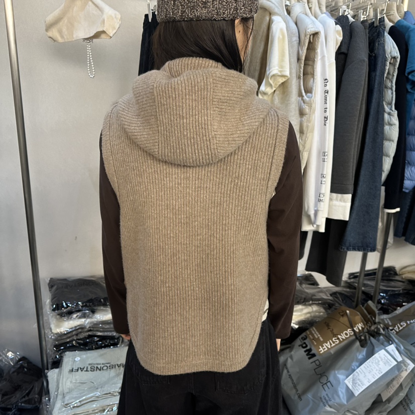 DOUBLE STANDARD/LE SMOKING/MAISONSTAFF東大門代購女士新款職業馬甲不含內搭貂絨MAISONSTAFF馬甲