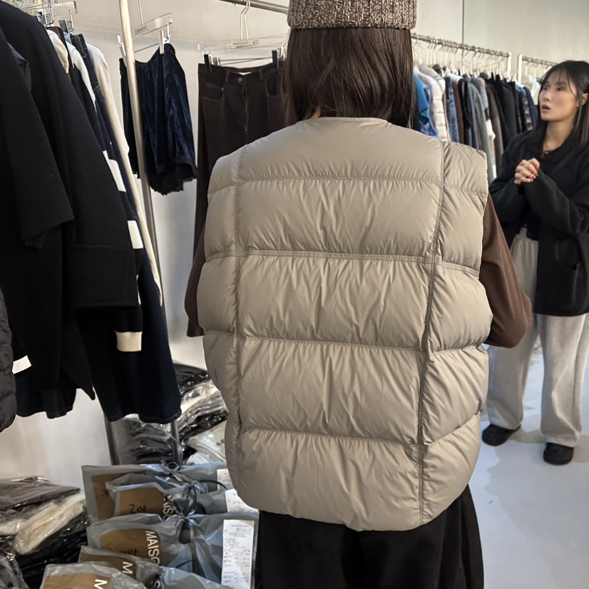 DOUBLE STANDARD/LE SMOKING/MAISONSTAFF東大門實拍女裝新款熱賣馬甲不含內搭鴨絨MAISONSTAFF馬甲