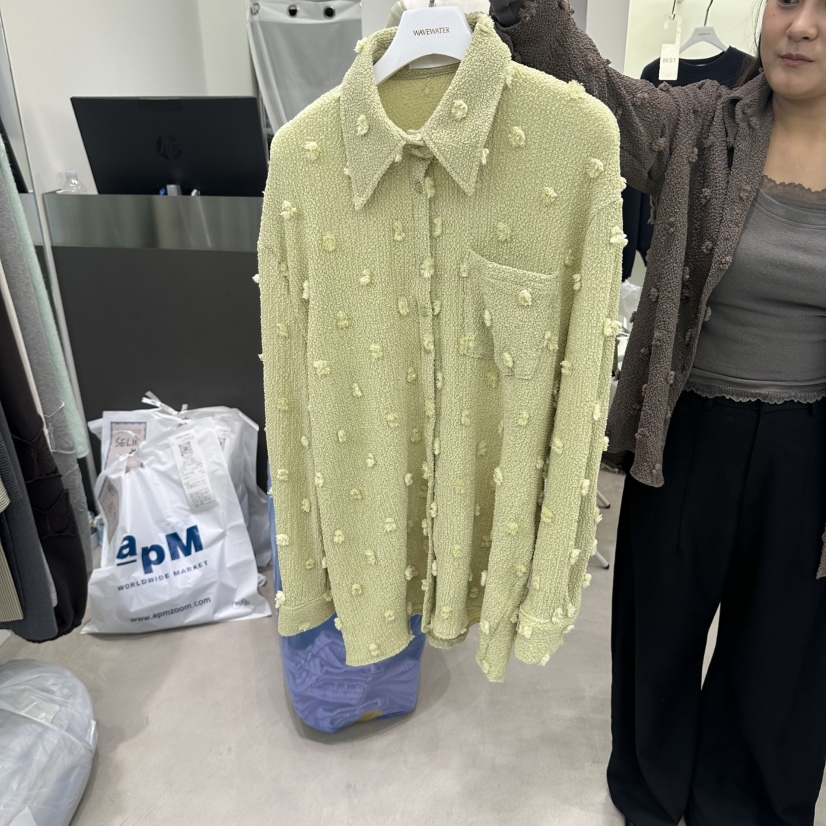 WAVEWATER韓國代購女士新品人氣真品休閑熱賣時尚襯衫蕾絲衫WAVEWATER襯衫/蕾絲衫圖色1