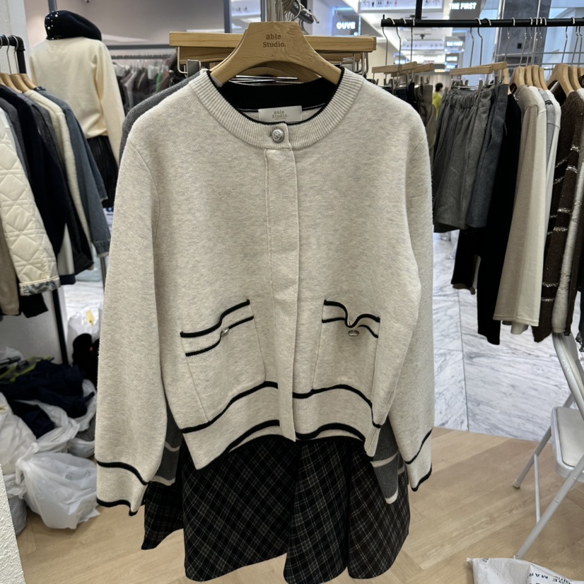 ABLESTUDIO東大門實拍女士新品休閑真品人氣職業推薦開衫ABLESTUDIO開衫圖色1