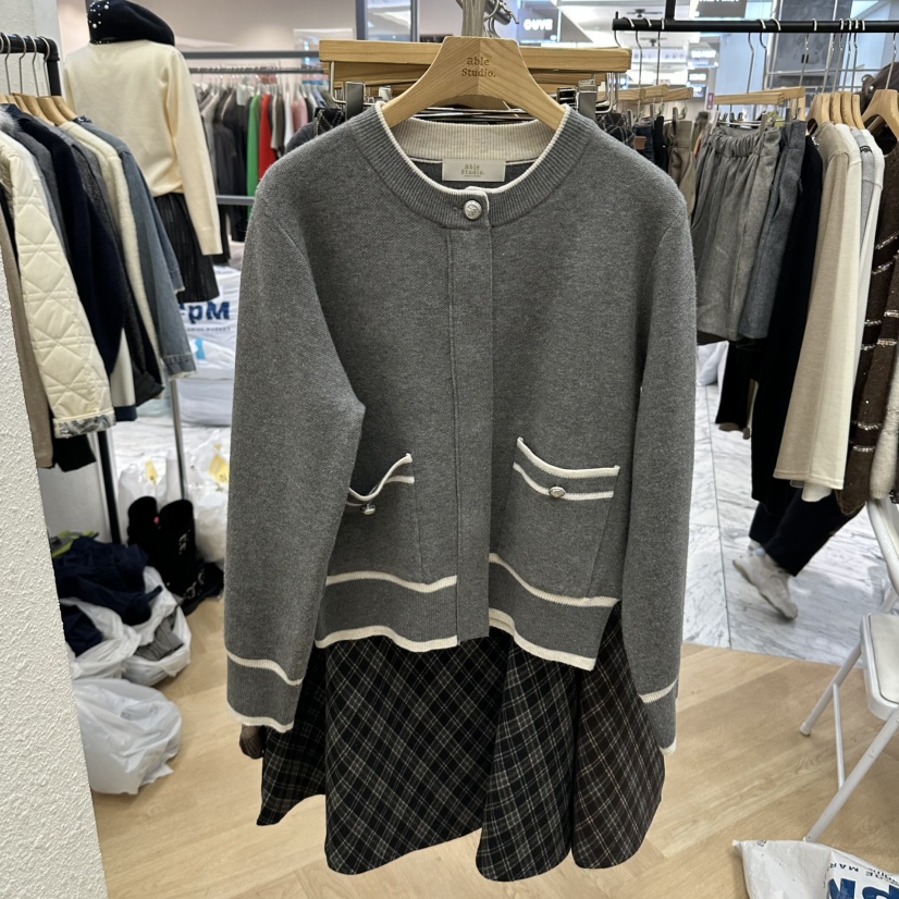 ABLESTUDIO東大門實拍女士新品休閑真品人氣職業推薦開衫ABLESTUDIO開衫圖色2
