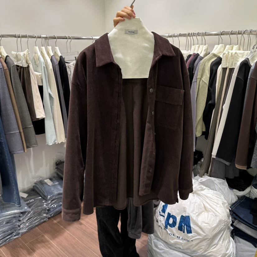 STORIES東大門代購女士新款時尚休閑人氣職業推薦襯衫蕾絲衫STORIES襯衫/蕾絲衫圖色1