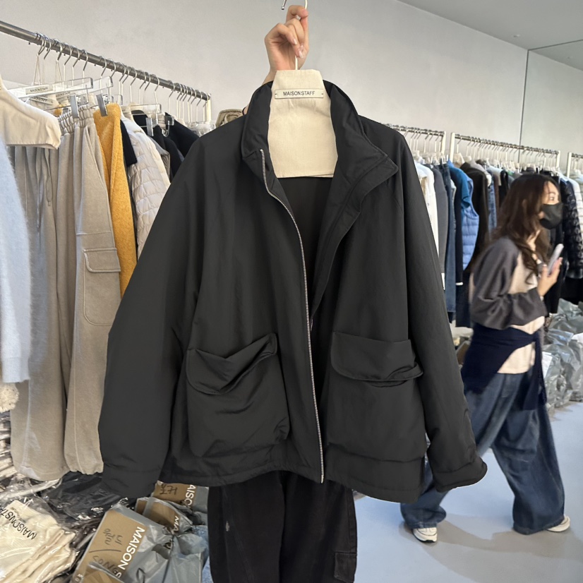 DOUBLE STANDARD/LE SMOKING/MAISONSTAFF東大門代購女士新品推薦短款羽絨服鵝絨MAISONSTAFF短款羽絨服圖色2