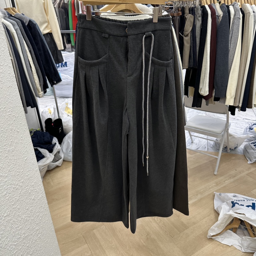 ABLESTUDIO東大門代購女裝新款推薦熱賣時尚真品休閑休閑褲ABLESTUDIO休閑褲圖色1墨色