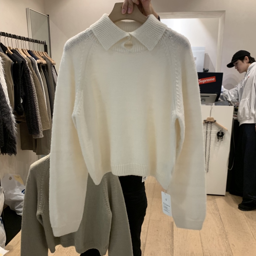 LA MAGIE FEMME東大門直郵女裝新款熱賣時尚職業真品毛衣Lamagie Femme毛衣圖色2