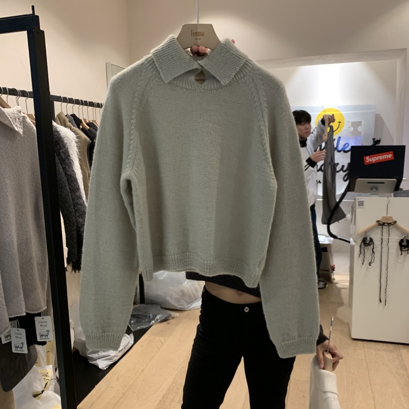 LA MAGIE FEMME東大門直郵女裝新款熱賣時尚職業真品毛衣Lamagie Femme毛衣圖色3