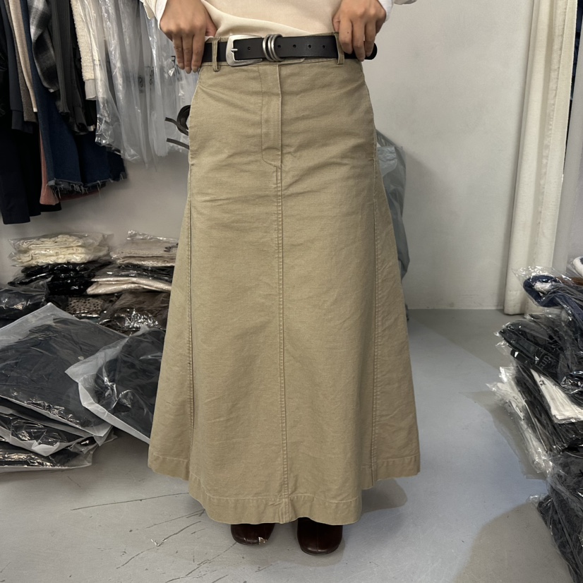 DOUBLE STANDARD/LE SMOKING/MAISONSTAFF東大門代購女士新款職業長裙不含腰帶MAISONSTAFF長裙圖色2